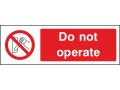 Do Not Operate - Landscape